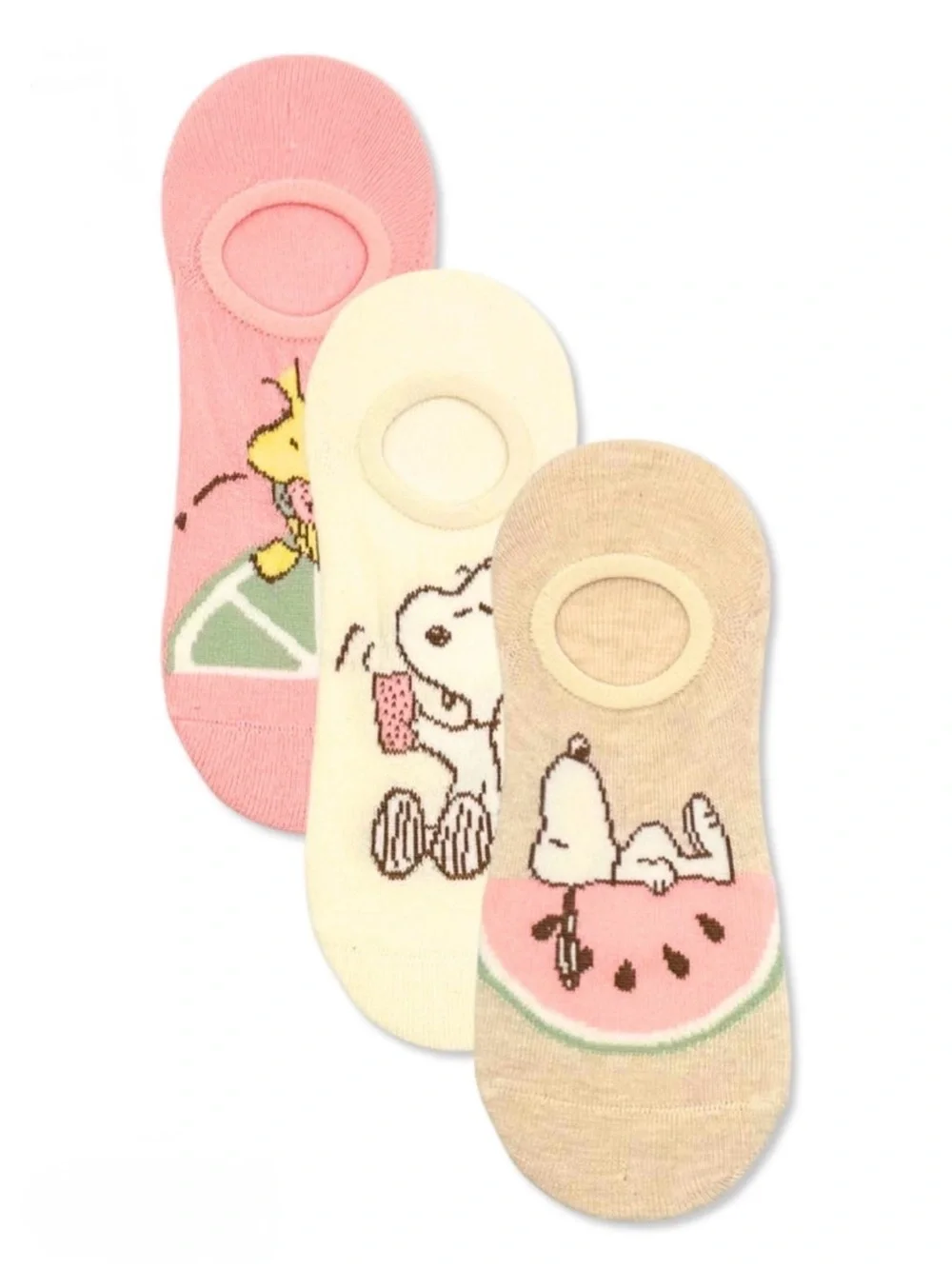 2 Peanuts Women’s Scoop Liner Socks 3-Pack